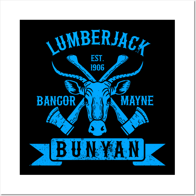 Lumberjack Bunyan Mono Wall Art by nickbeta